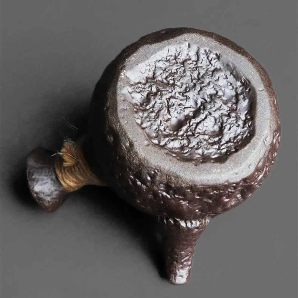 Japanese Kyusu Stone Texture Teapot - Image 5