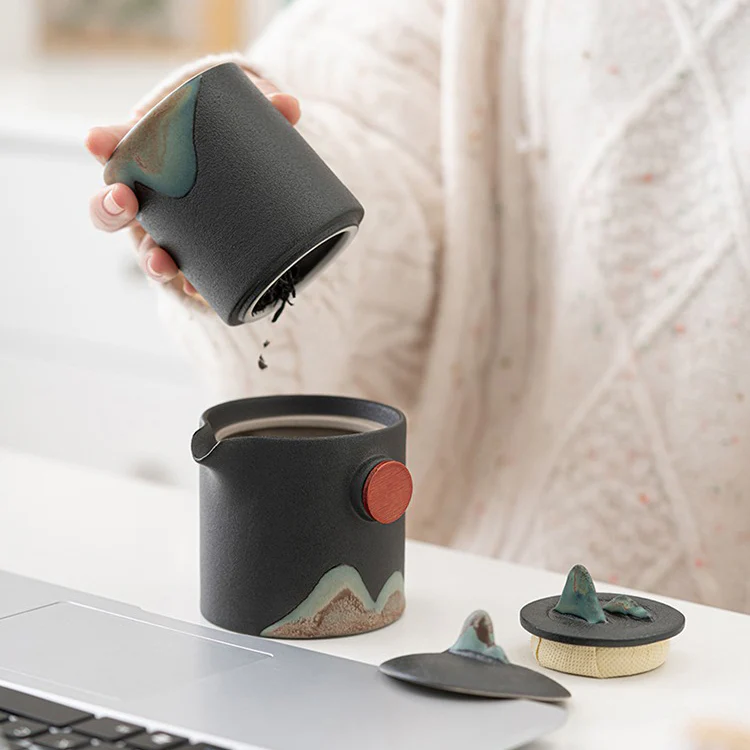 Japanese Mountain Sun Travel Tea Set - Image 3