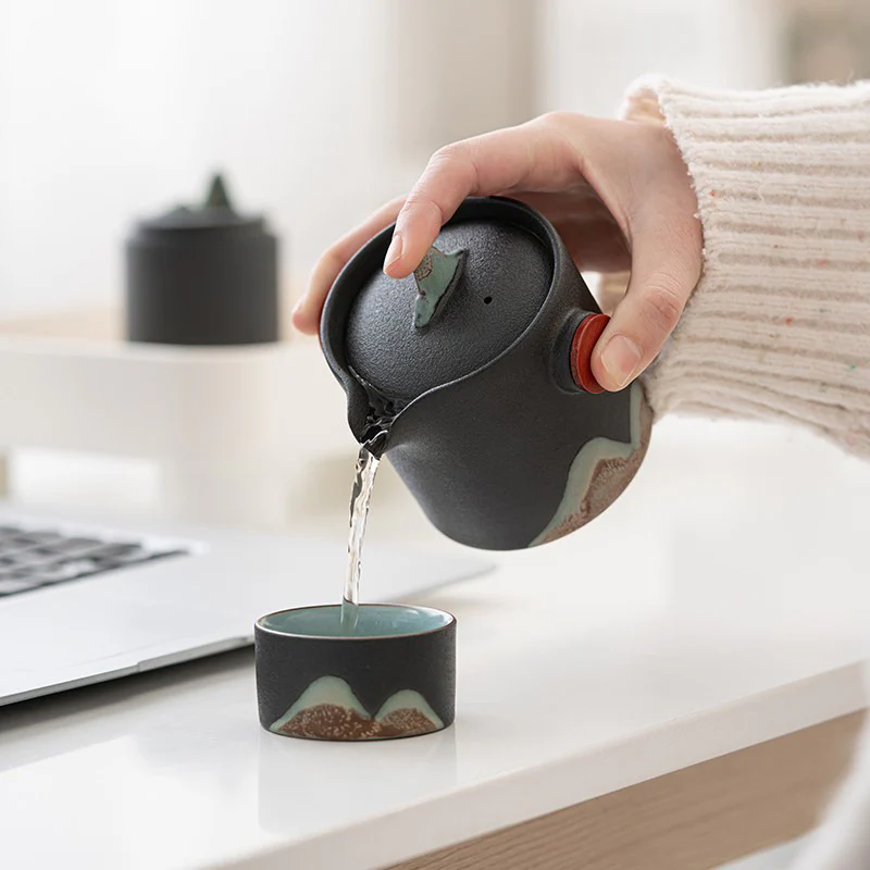 Japanese Mountain Sun Travel Tea Set - Image 4