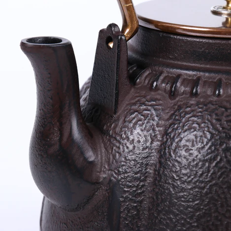 Japanese Pumpkin Cast Iron Teapot - Image 3