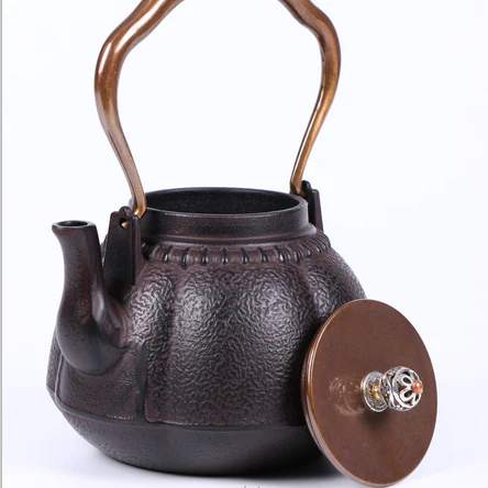 Japanese Pumpkin Cast Iron Teapot - Image 5