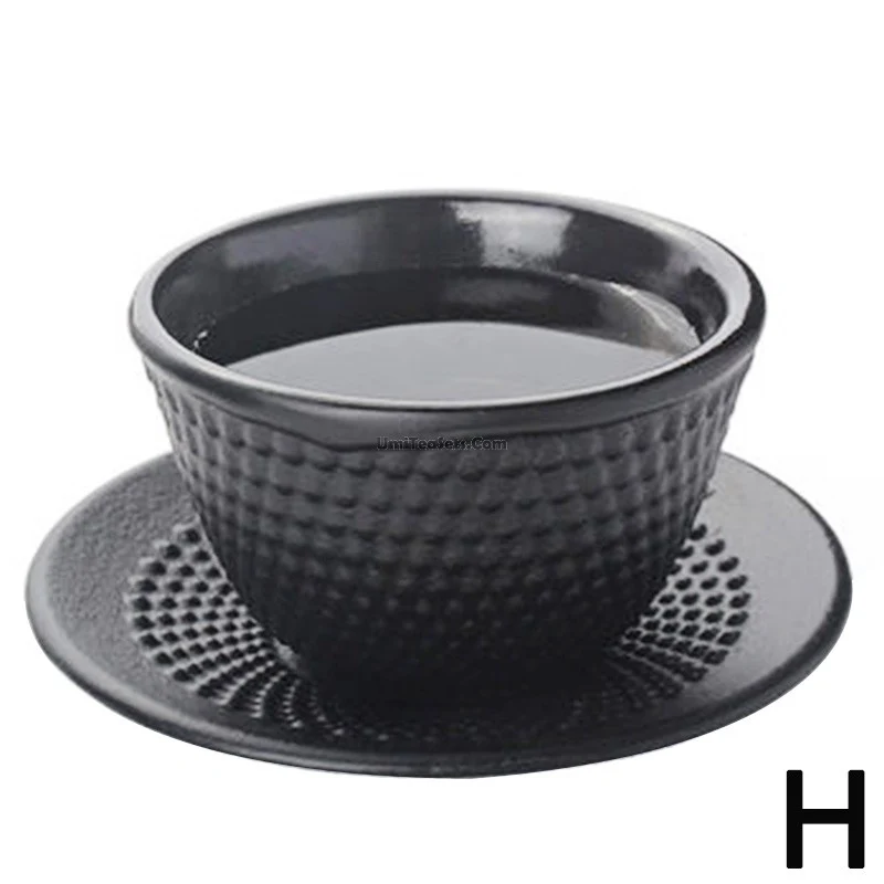 Japanese Samurai Hobnail Cast Iron Tea Cup - Image 6