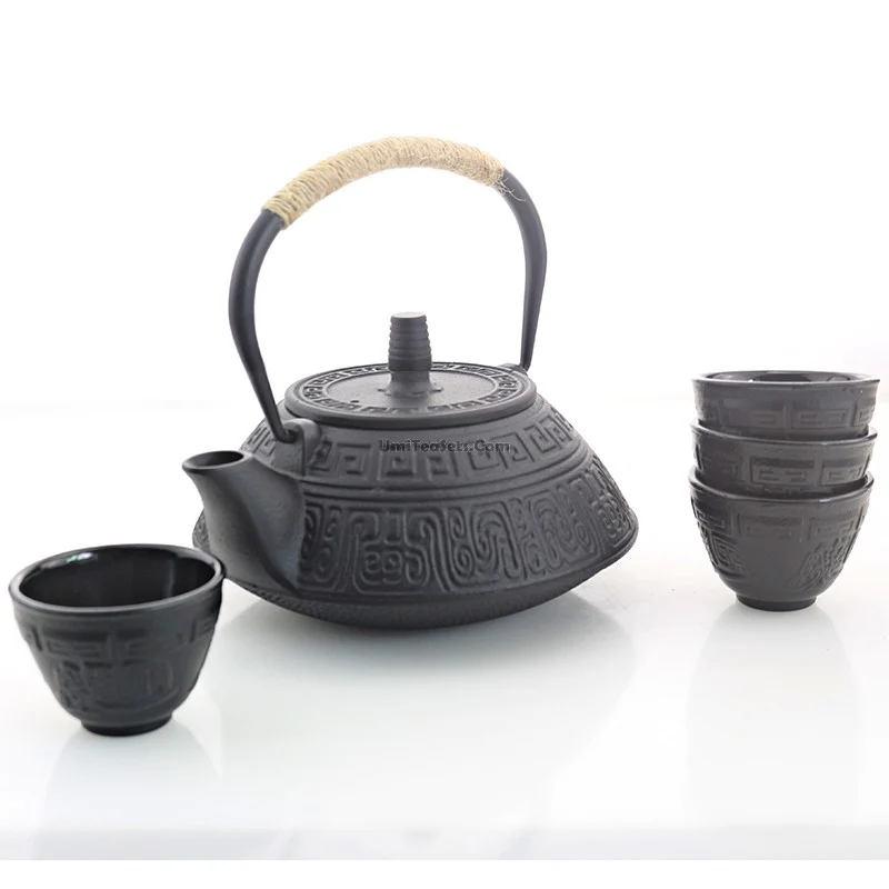 Japanese Southern Cast Iron Tea Set - Image 3