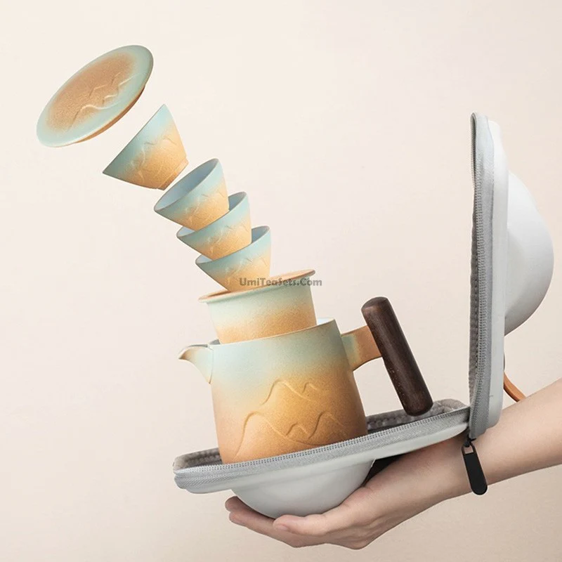 Japanese Style Mountain Travel Tea Set - Image 3