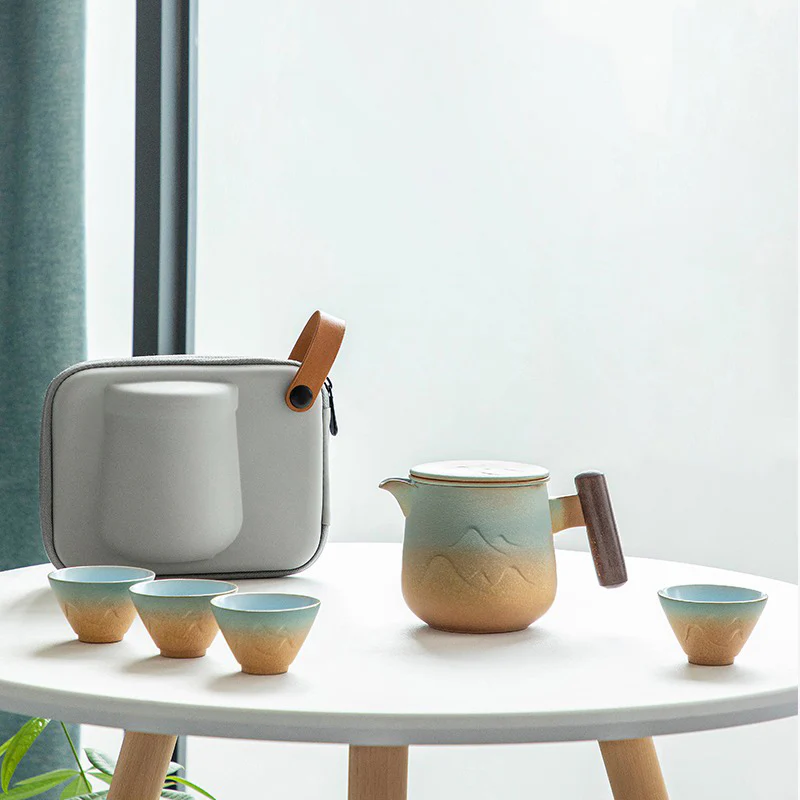 Japanese Style Mountain Travel Tea Set - Image 6