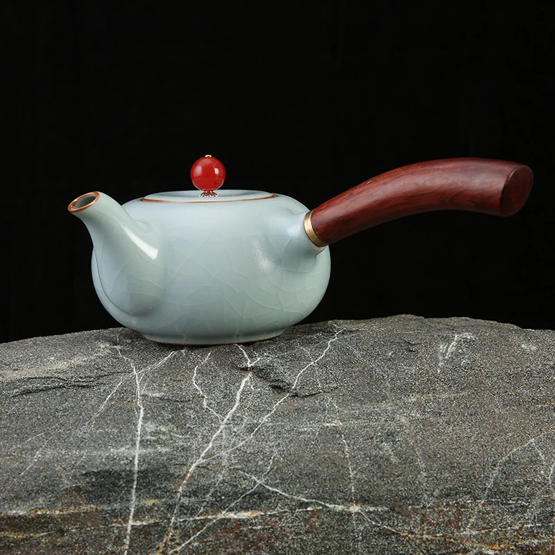 Japanese Teapot With Agate Lid - Image 5
