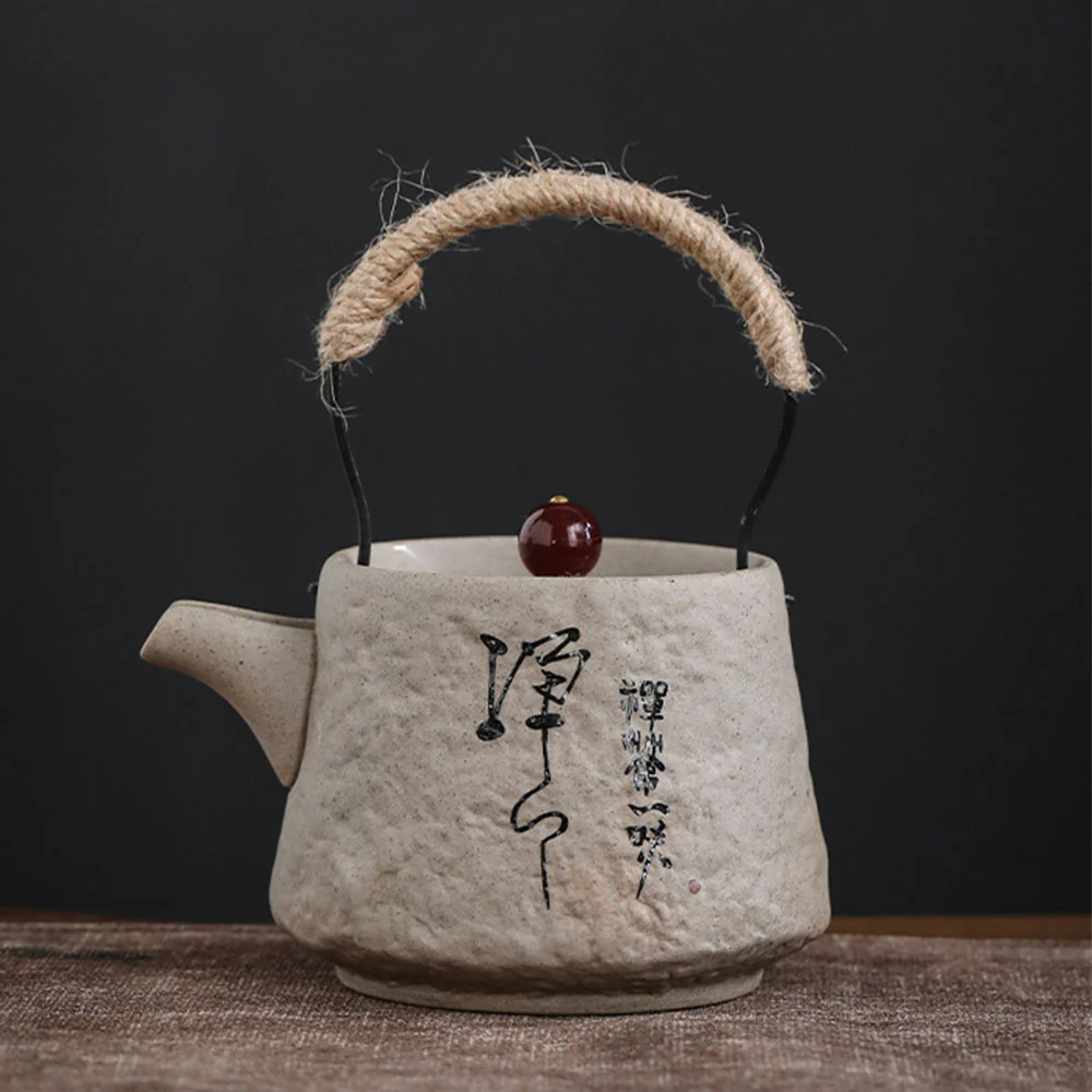 Japanese Zen Stone Style Teapot - Image 3