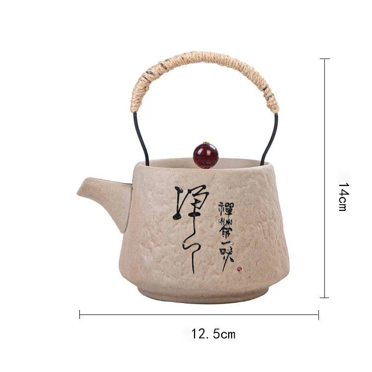 Japanese Zen Stone Style Teapot - Image 7