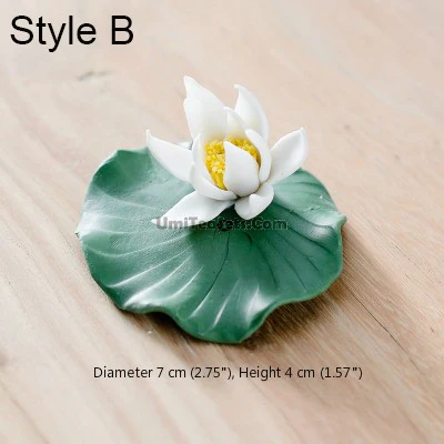 Lotus Flower And Leaf Porcelain Tea Pet - Image 3