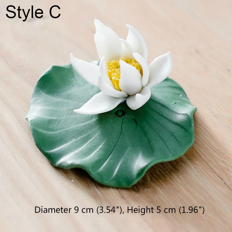 Lotus Flower And Leaf Porcelain Tea Pet - Image 4