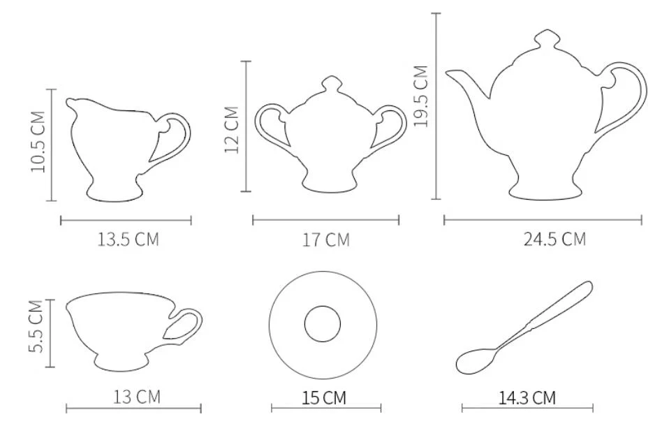 Pink Birds Bone China Tea Set - Image 7