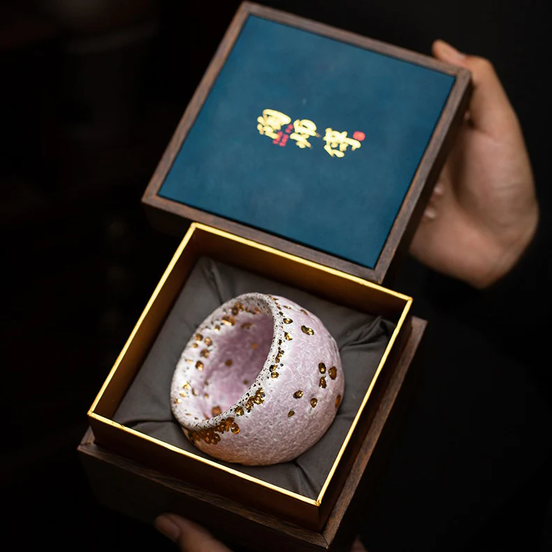 Pink Glazed Shinoyak Gongfu Tea Cup - Image 14