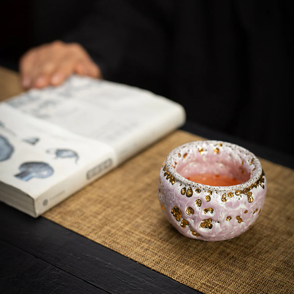 Pink Glazed Shinoyak Gongfu Tea Cup - Image 7