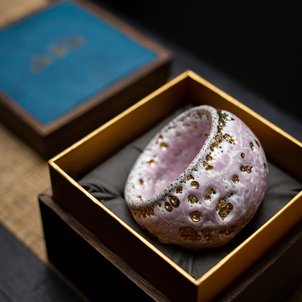 Pink Glazed Shinoyak Gongfu Tea Cup - Image 8