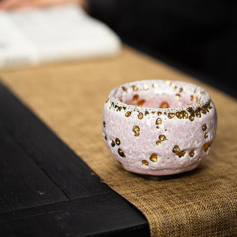 Pink Glazed Shinoyak Gongfu Tea Cup - Image 9