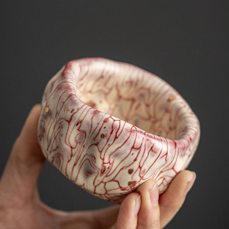 Pink Magma Kung Fu Tea Cup - Image 5