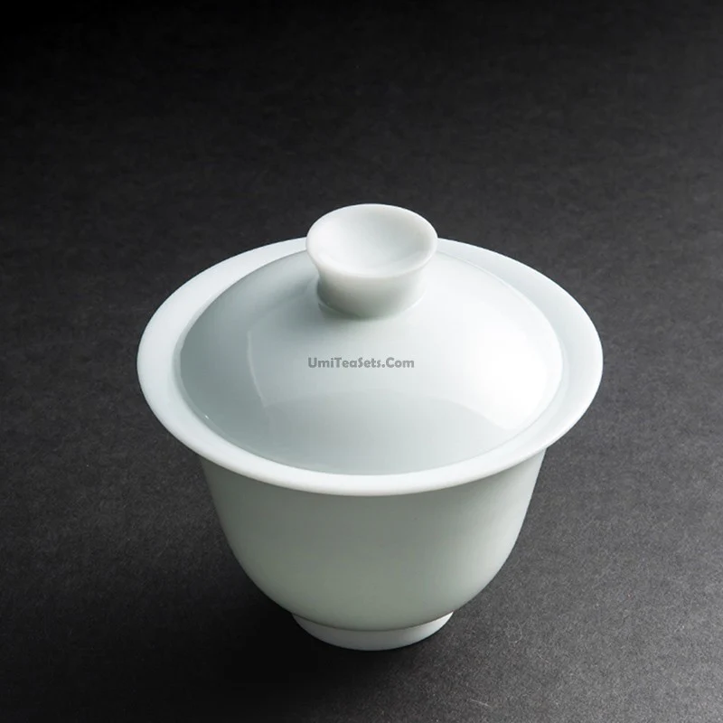 Porcelain Gaiwan Travel Tea Set With Bag - Image 3