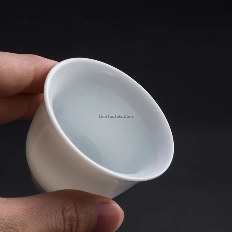 Porcelain Gaiwan Travel Tea Set With Bag - Image 4