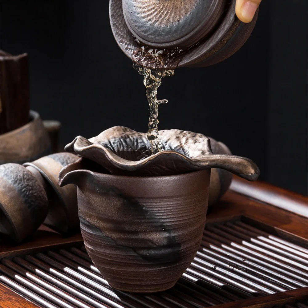 Pottery Wabi-sabi Gongfu Tea Set - Image 5