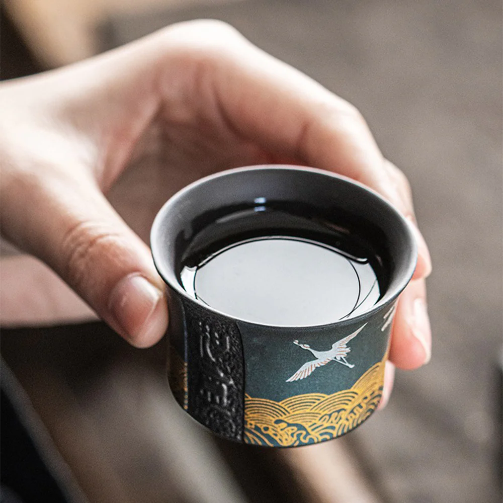 Purple Clay Cranes Automatic Tea Set - Image 4