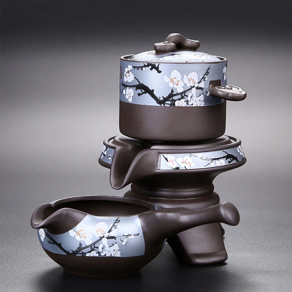 Purple Clay Winter Plum Automatic Tea Set - Image 3