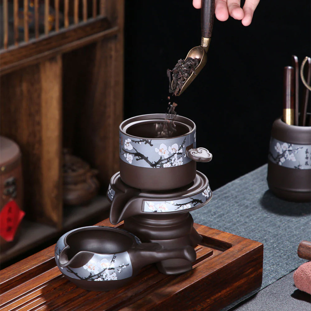 Purple Clay Winter Plum Automatic Tea Set - Image 6