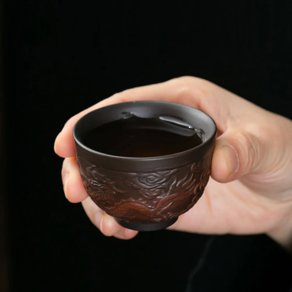 Purple Pottery Dragon Automatic Tea Set - Image 6