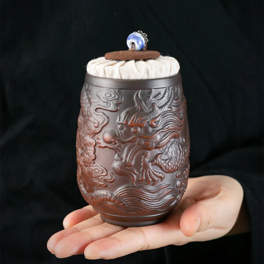 Purple Pottery Dragon Automatic Tea Set - Image 7