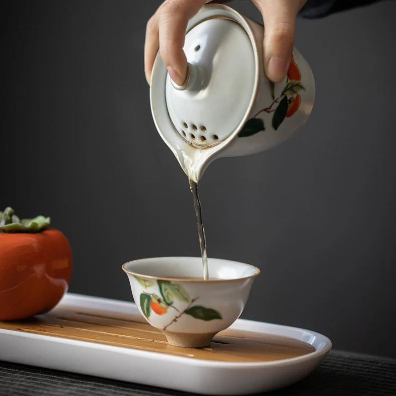 Ruyao Persimmon Travel Tea Set - Image 5