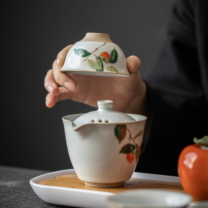 Ruyao Persimmon Travel Tea Set - Image 7