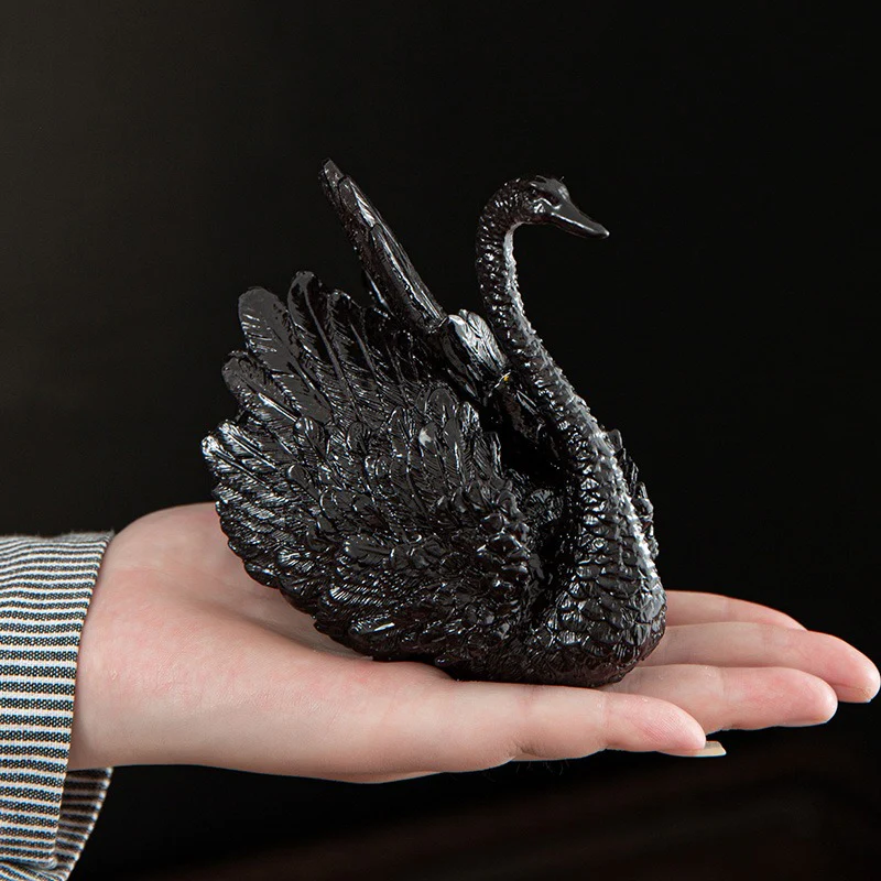 (Set Of Two) Color Changeable Swan Tea Pet - Image 6