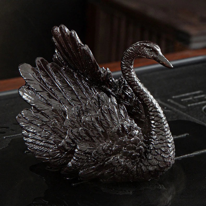 (Set Of Two) Color Changeable Swan Tea Pet - Image 7