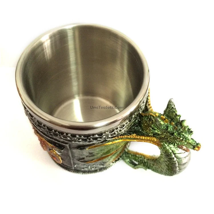 Stainless Steel Dragon Mug - Image 4