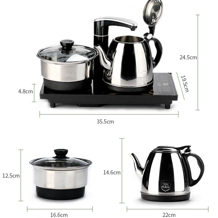 Stainless Steel Teapot With Black Induction Cooker (110V) - Image 6
