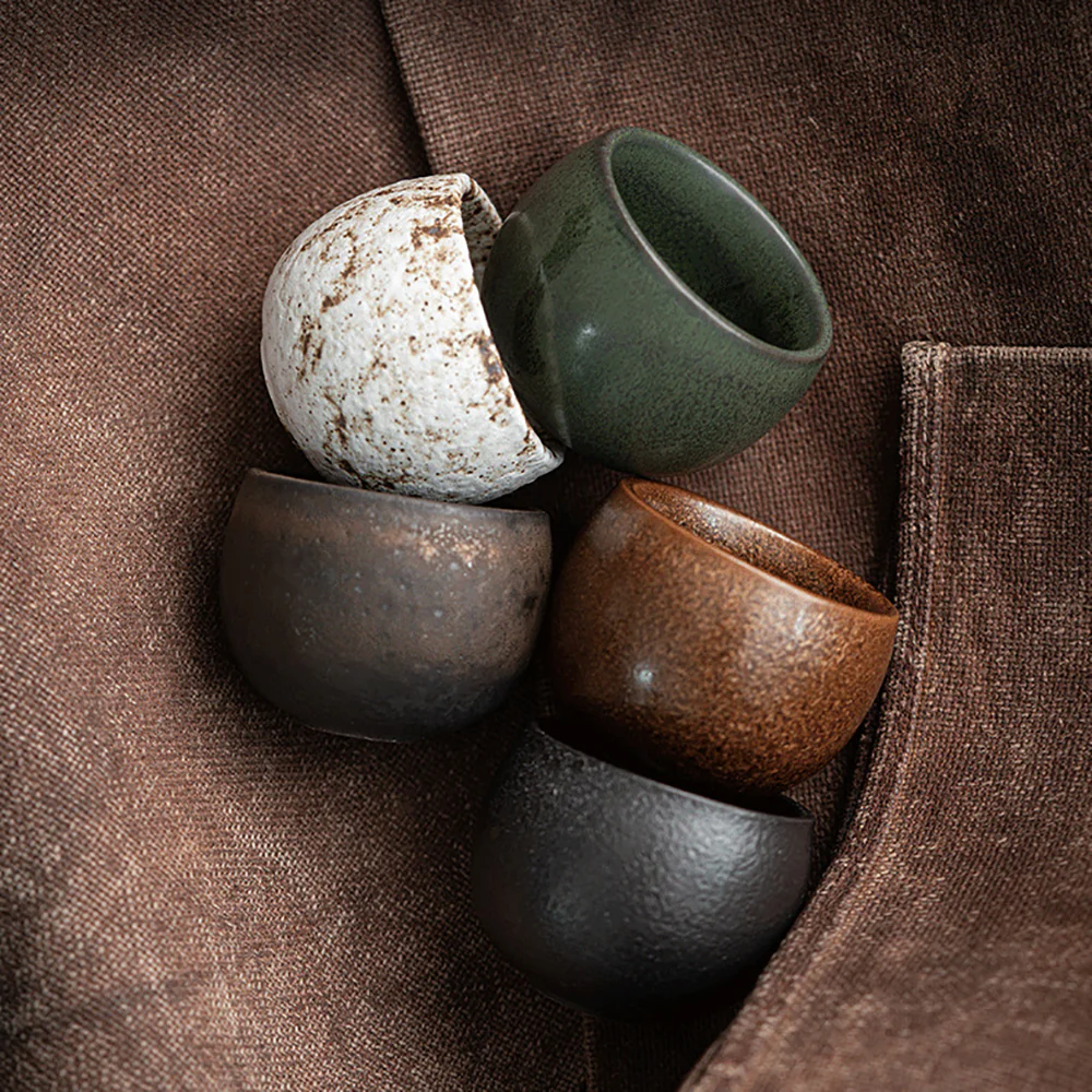 Wabi-sabi Kung Fu Tea Cup (Set of 5) - Image 5