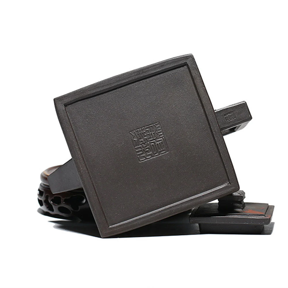 Yixing Clay Happiness Longevity Square Teapot - Image 5