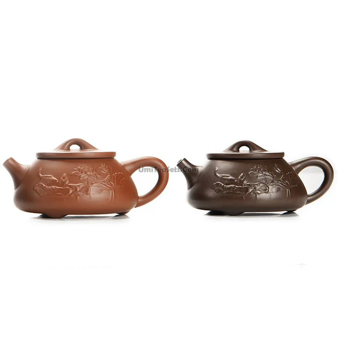 Yixing Purple Clay Lotus Tea Set - Image 3