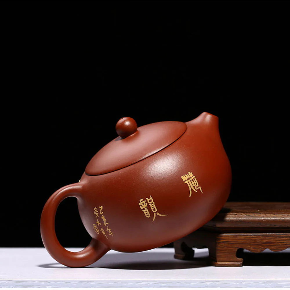 Yixing Red Clay Xi Shi Lotus Teapot - Image 4