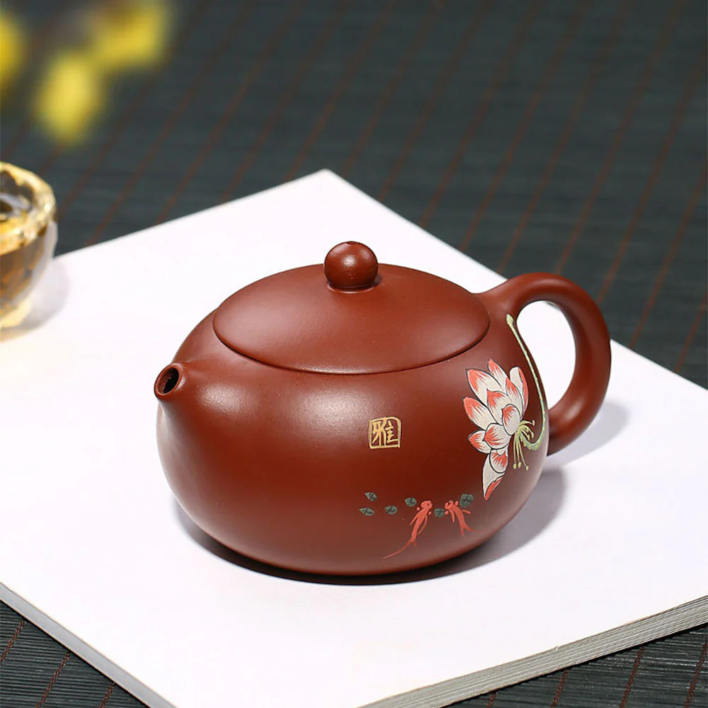 Yixing Red Clay Xi Shi Lotus Teapot - Image 6