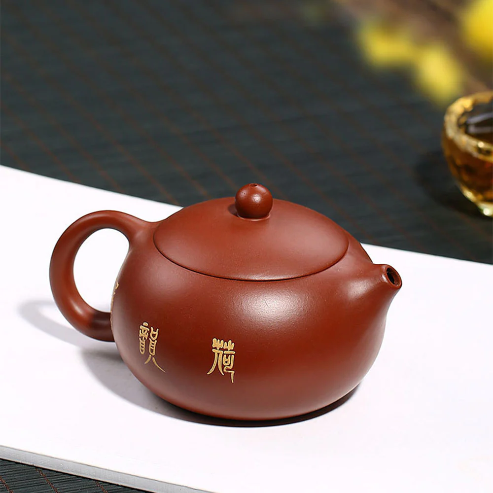 Yixing Red Clay Xi Shi Lotus Teapot - Image 7