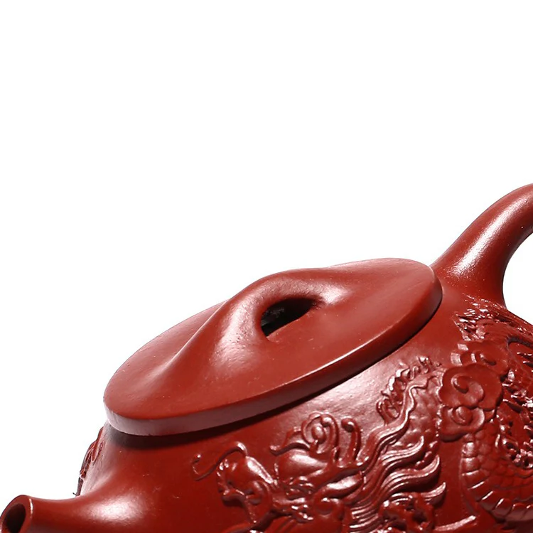 Yixing Red Clay Dragon Shi Piao Teapot - Image 11
