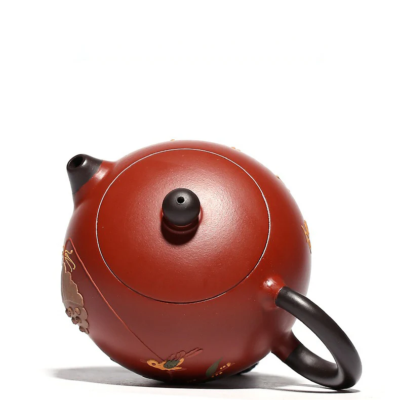 Yixing Red Clay Xi Shi Lotus Teapot - Image 6