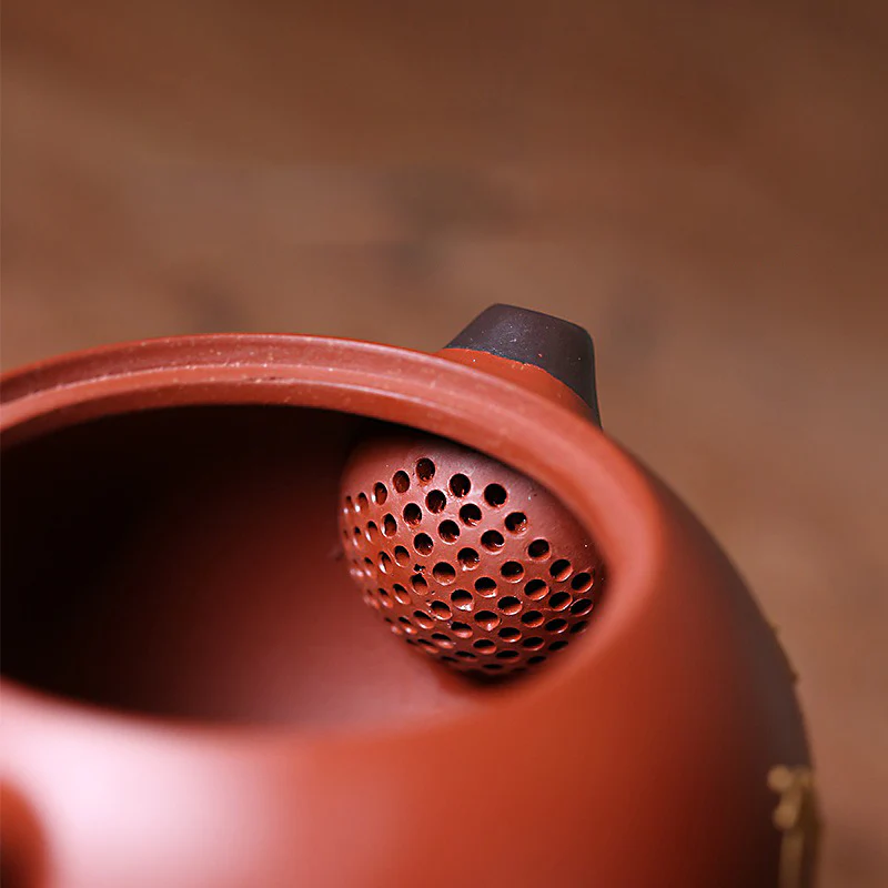 Yixing Red Clay Xi Shi Lotus Teapot - Image 9