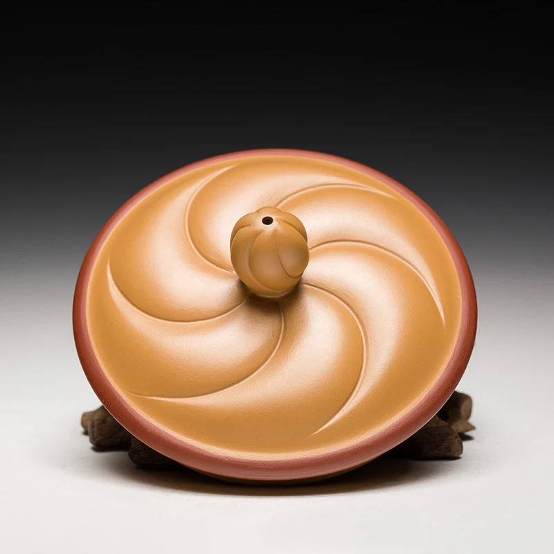 Yixing Yellow Clay Fish & Dragon Tea Cup - Image 7