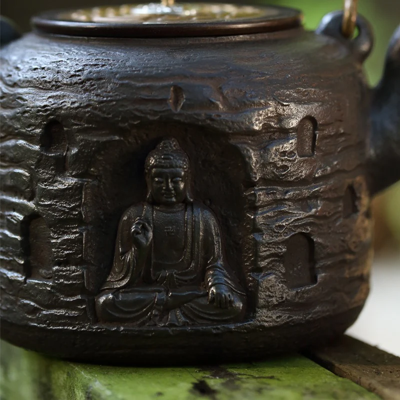 Zen Buddha Cast Iron Teapot - Image 6