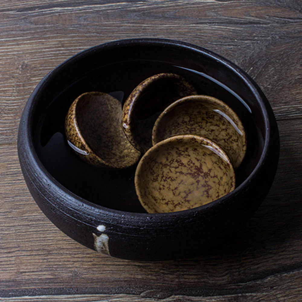Zen Monk Coarse Pottery Tea Washer - Image 3